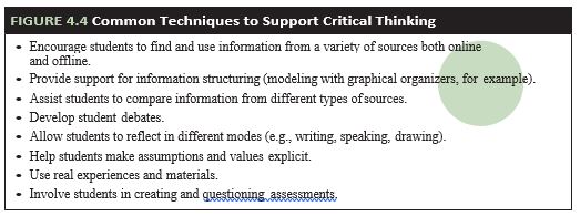 modify the critical thinking task